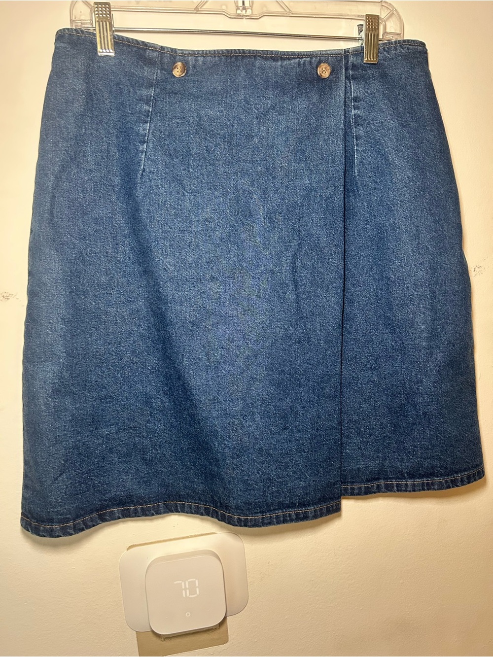 Women's Blue Denim A-Line Skirt